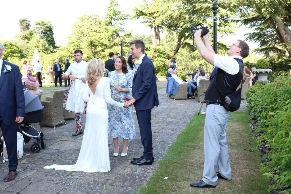 Filming a wedding in London